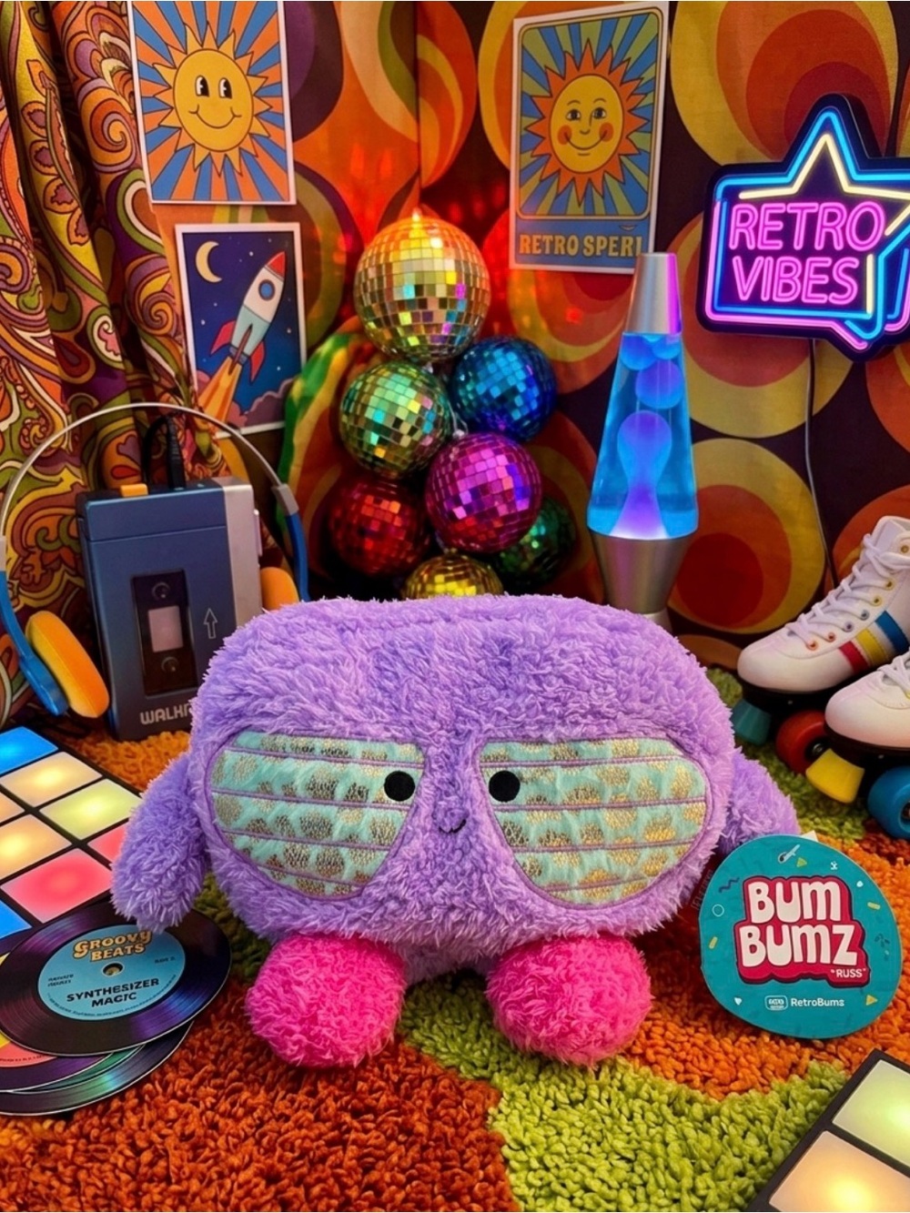 Stella 🕶️ the Retro Sunglasses 7.5 inch BumBumz - Purple & Pink